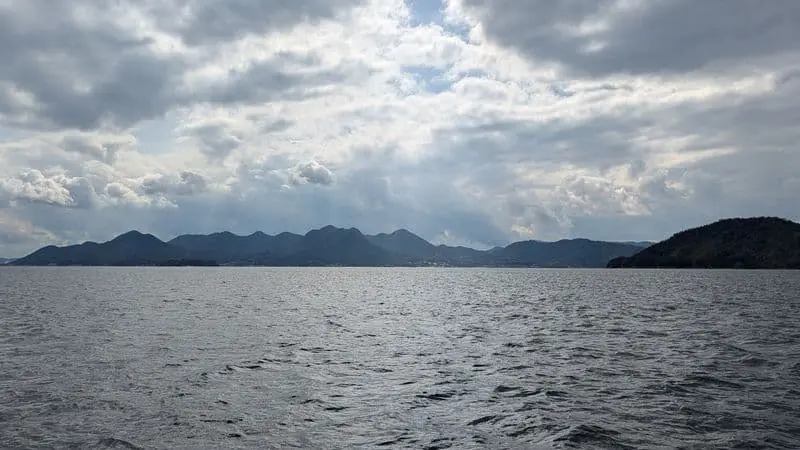 江田島周辺の島々と瀬戸内海の多島美